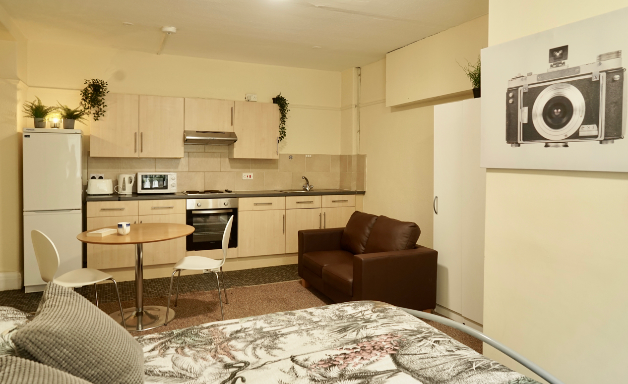 Typical Kitchen at Carfax Court Flats